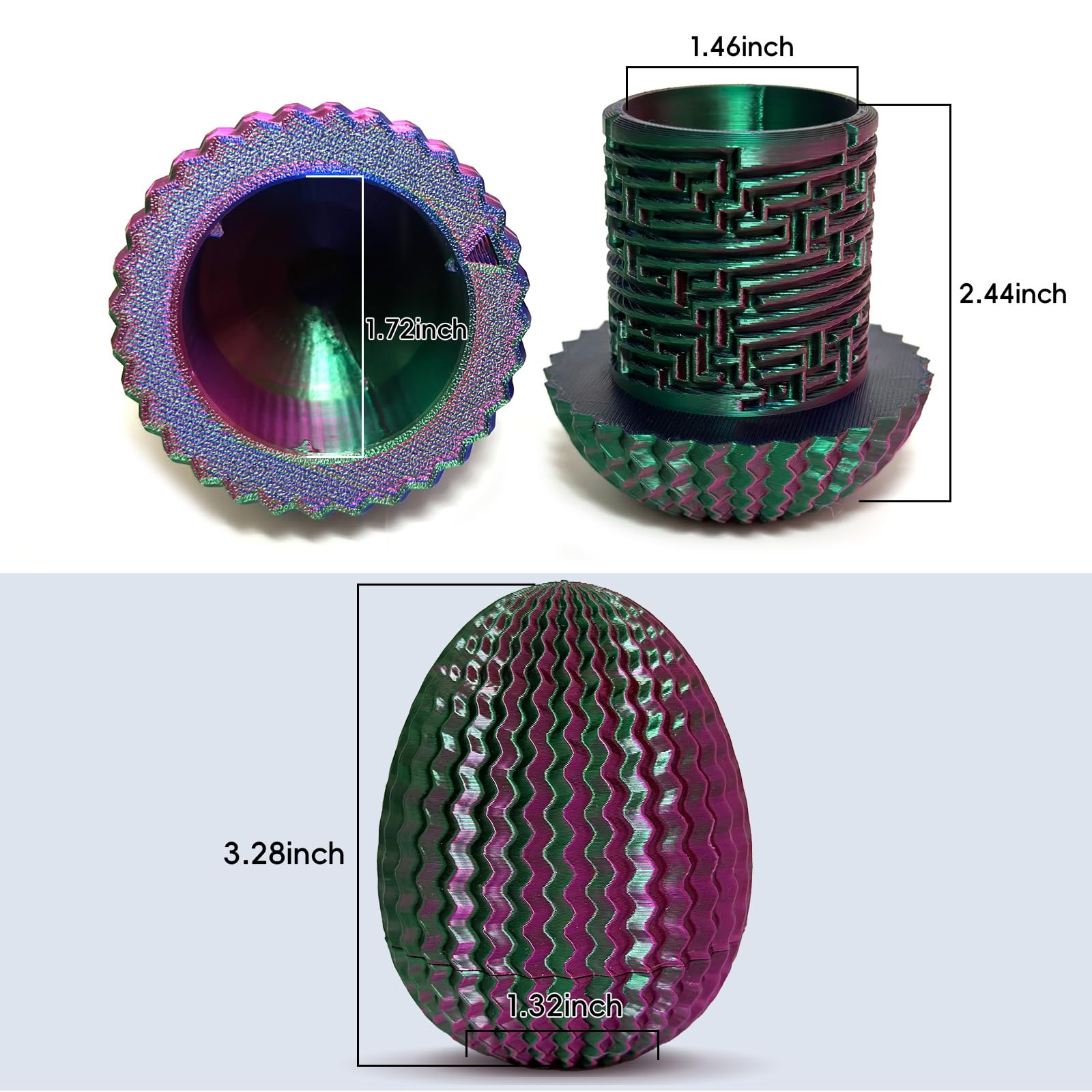 Marsaball Mystery Egg Maze Puzzle Box - 4 Unique Mazes Money Holder with Hidden Compartment