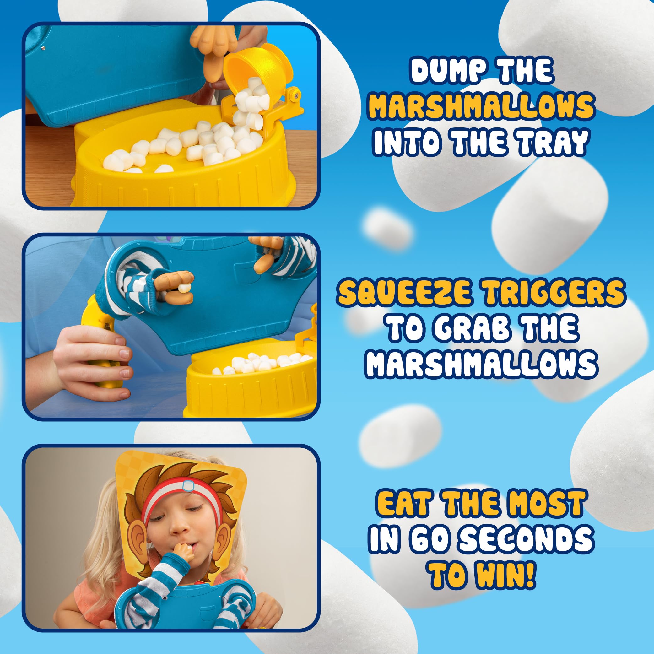 Marshmallow Madness: Hilarious Family Board Game – Fast-Paced Party Game for Kids and Adults, Ages 8+