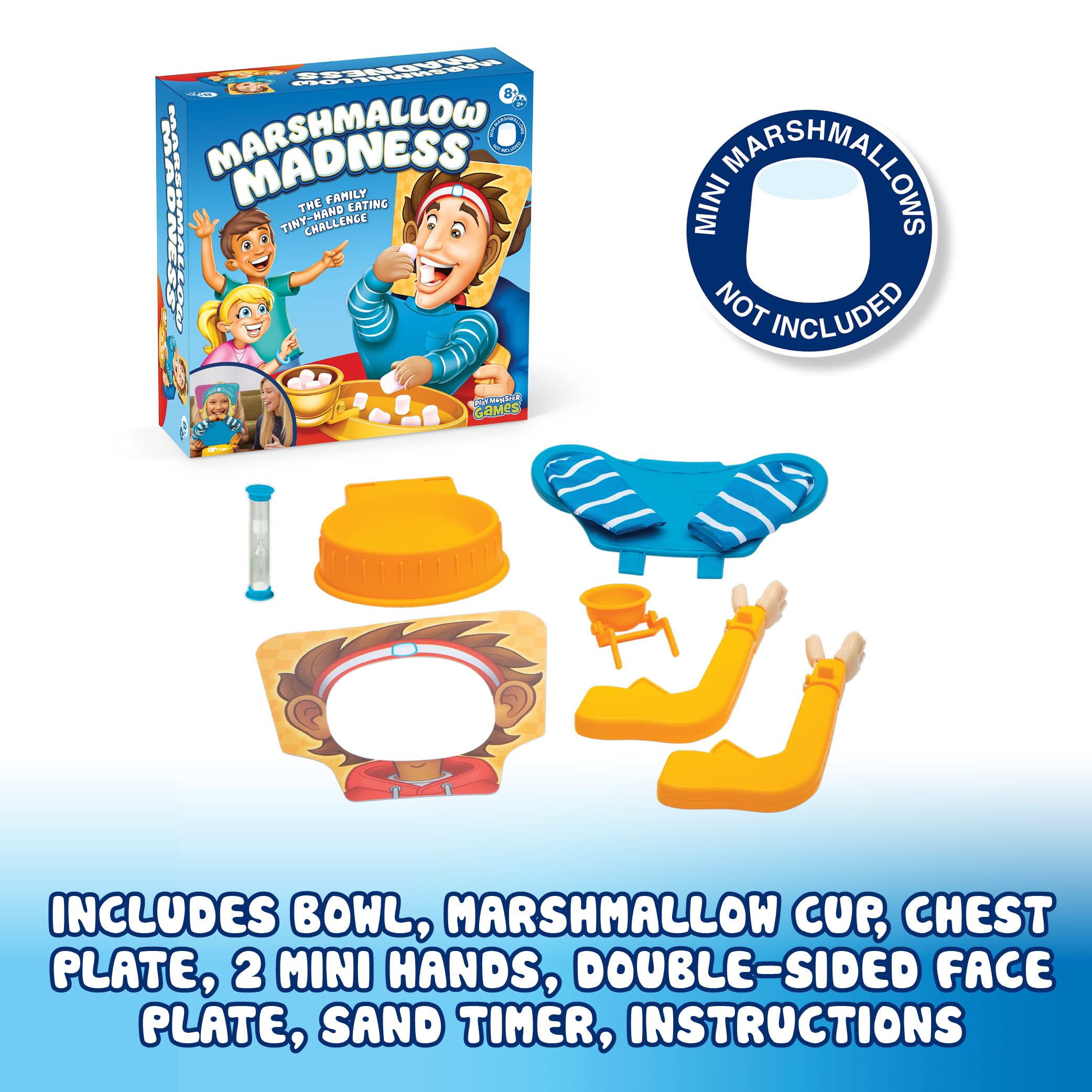 Marshmallow Madness: Hilarious Family Board Game – Fast-Paced Party Game for Kids and Adults, Ages 8+