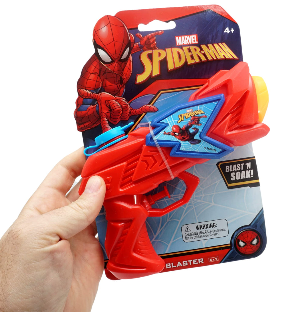 Marvel Spiderman Water Squirt Gun (2 Pack) – Red & Blue – JA-RU Toy