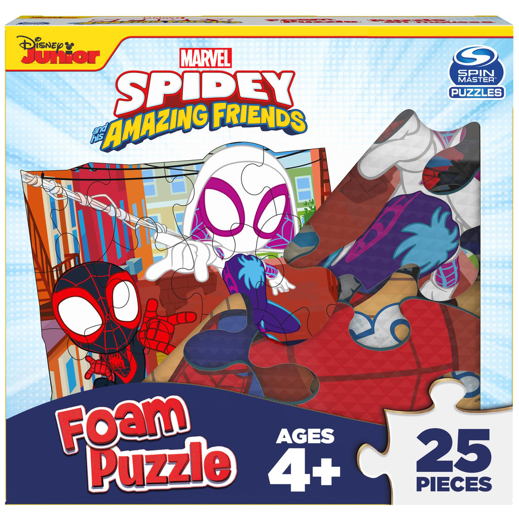 Marvel Spidey and His Amazing Friends Squishy Foam Puzzle – 25 Pieces for Ages 4+