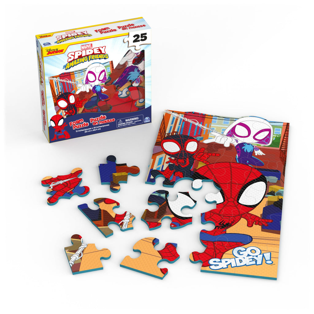 Marvel Spidey and His Amazing Friends Squishy Foam Puzzle – 25 Pieces for Ages 4+