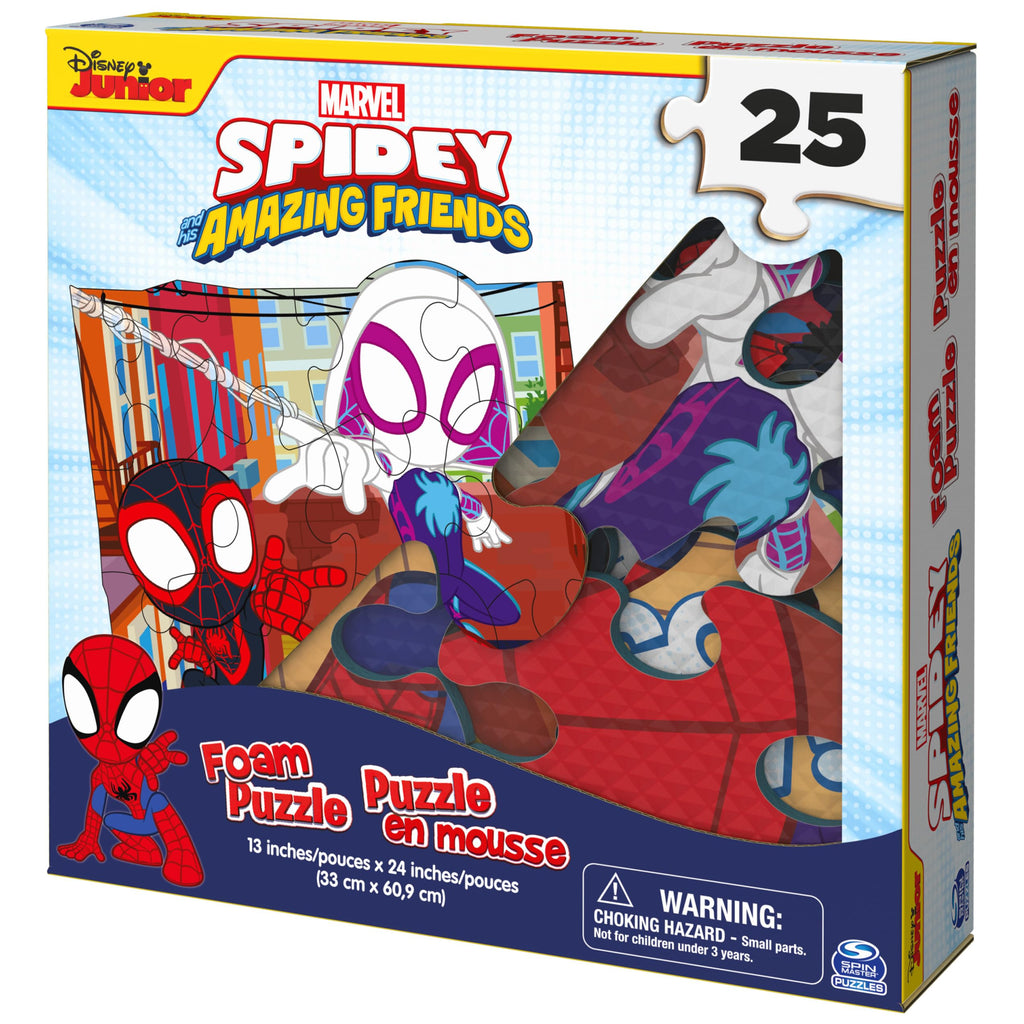 Marvel Spidey and His Amazing Friends Squishy Foam Puzzle – 25 Pieces for Ages 4+