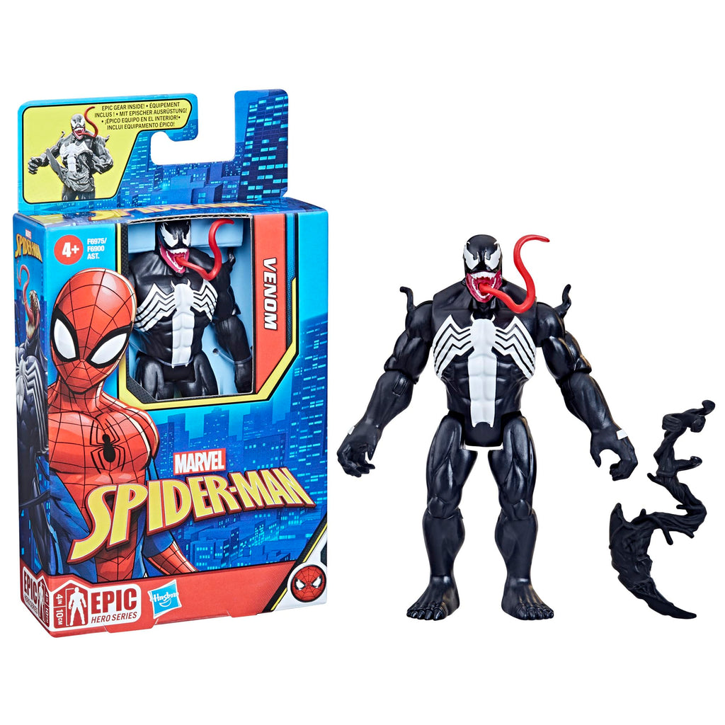 Marvel Venom Versus Spider-Man 4-Inch Action Figure with Web Accessory, Articulated