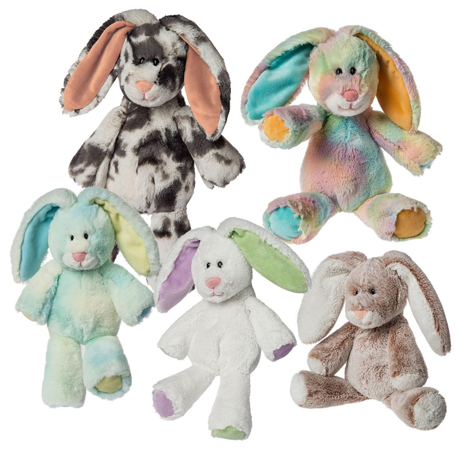 Mary Meyer Junior Gumdrops Bunny - 9-Inch Marshmallow Zoo Plush with Weighted Bum