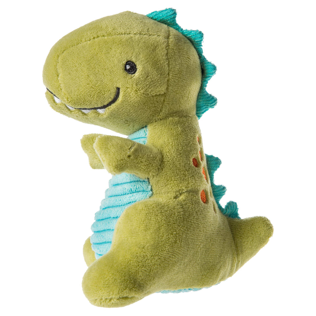 Mary Meyer Pebblesaurus Baby Rattle - Green Dino Soft Toy, 5 Inches