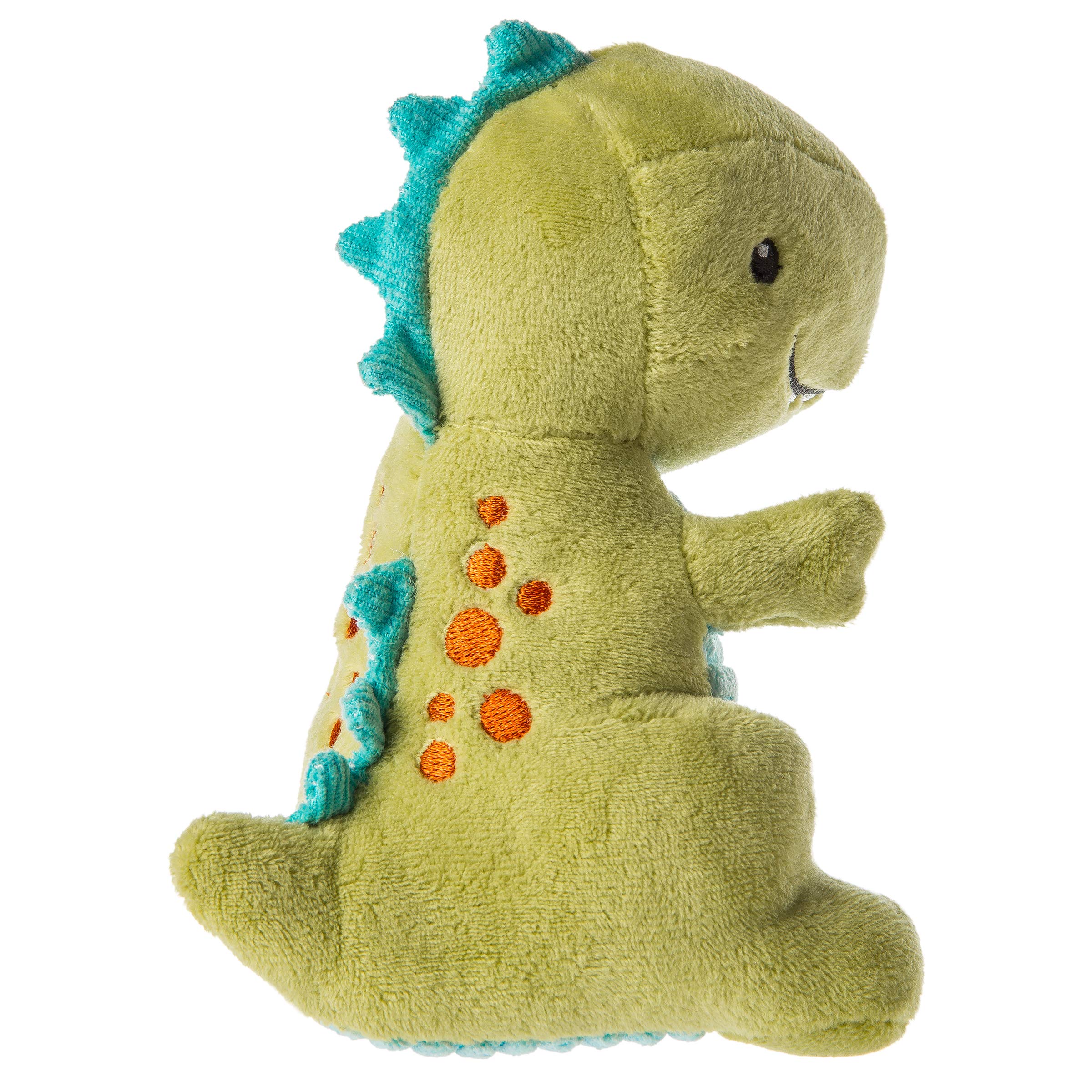 Mary Meyer Pebblesaurus Baby Rattle - Green Dino Soft Toy, 5 Inches