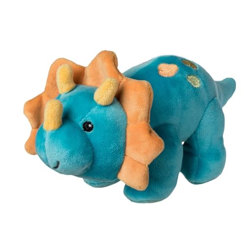 Mary Meyer Smootheez 7-Inch Blue Triceratops Dinosaur Stuffed Animal – Pillow-Soft Plush Toy
