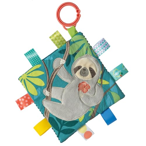 Mary Meyer Taggies Crinkle Me Sloth – Soft Baby Crinkle Toy with Satin Tags