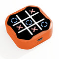MASSRT 3-in-1 Electronic Tic Tac Toe Game – Handheld Digital Bolt with Silent Mode, Portable Learning Toy for Kids & Adults, Orange