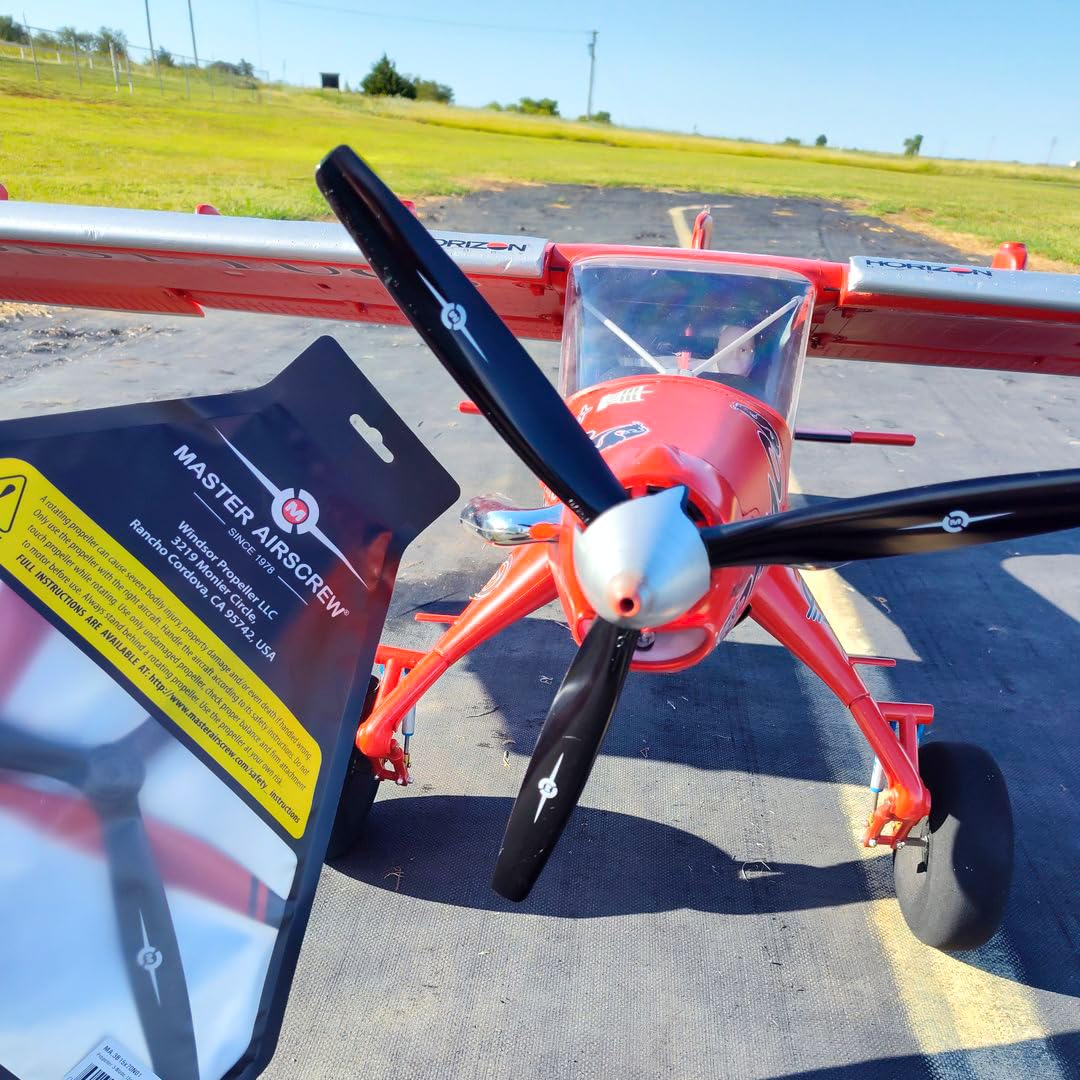 Master Airscrew 7x4 3-Blade RC Propeller (CCW) with Adapter Rings