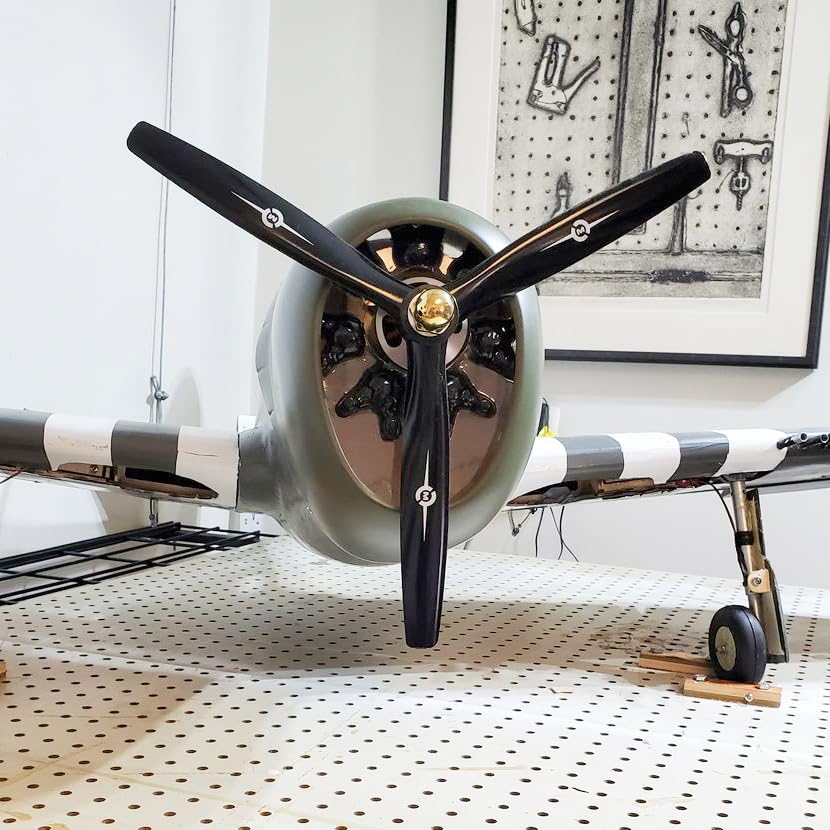 Master Airscrew 7x4 3-Blade RC Propeller (CCW) with Adapter Rings