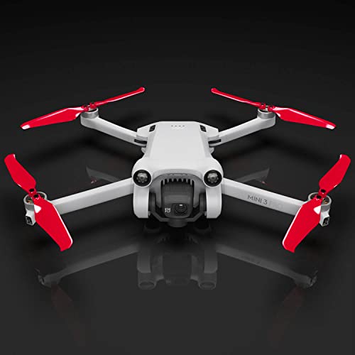 Master Airscrew Stealth Propellers for DJI Mini 3 Pro / Mini 4 Pro – Red (4-Pack)