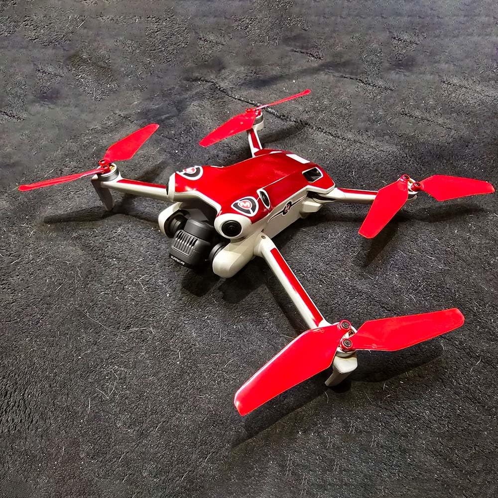 Master Airscrew Super Stealth Propellers - Red, Compatible with DJI Mini 4 Pro & Mini 3 Pro