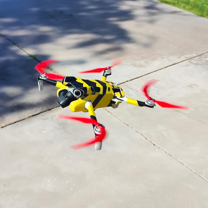 Master Airscrew Super Stealth Propellers - Red, Compatible with DJI Mini 4 Pro & Mini 3 Pro