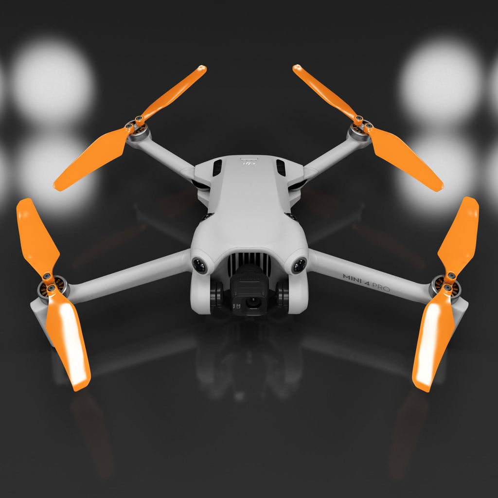 Master Airscrew Super Stealth Propellers – Orange, for DJI Mini 4 Pro & Mini 3 Pro (4-Pack)