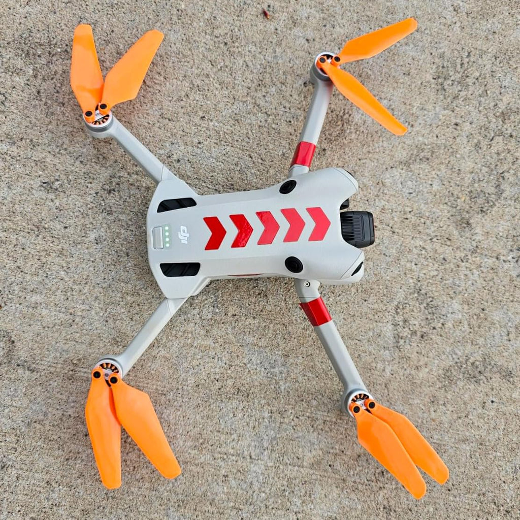 Master Airscrew Super Stealth Propellers – Orange, for DJI Mini 4 Pro & Mini 3 Pro (4-Pack)