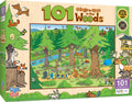 Masterpieces 100 Piece Nature Jigsaw Puzzle for Kids - 101 Things to Spot in the Woods (14x19 Inches)