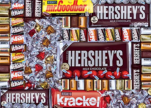 MasterPieces 1000 Piece Hershey's Chocolate Paradise Jigsaw Puzzle – 19.25x26.75 Inches, Matte Finish, Random Cut, Recycled Materials
