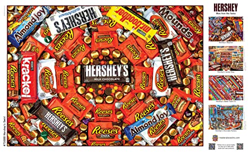 MasterPieces 1000-Piece Hershey's Swirl Jigsaw Puzzle – 19.25x26.75 Inch Finished Size