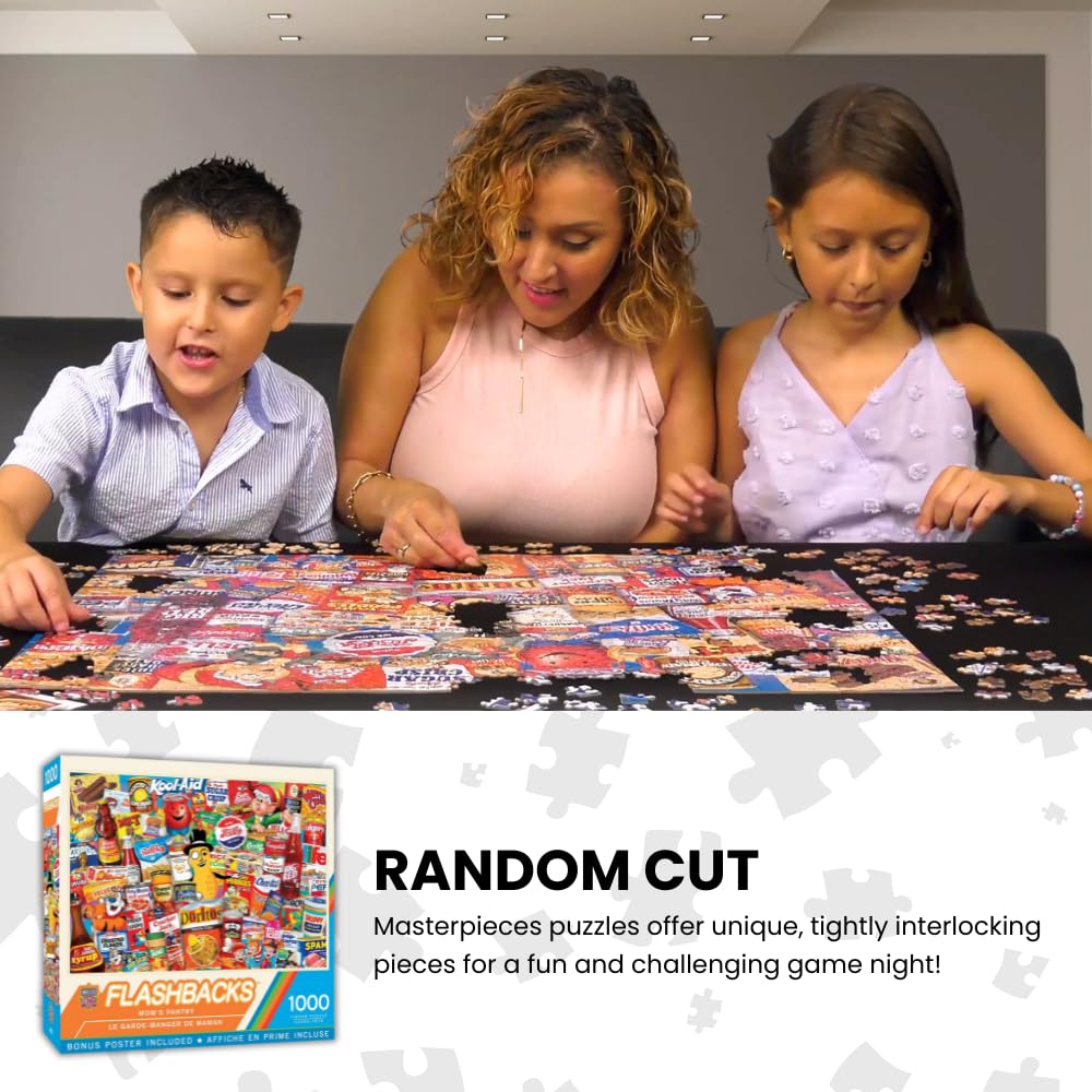 MasterPieces 1000-Piece Jigsaw Puzzle: Beach Time Flea Market – Nostalgic Design, Non-Glare Finish, 19.25 x 26.75 Inches