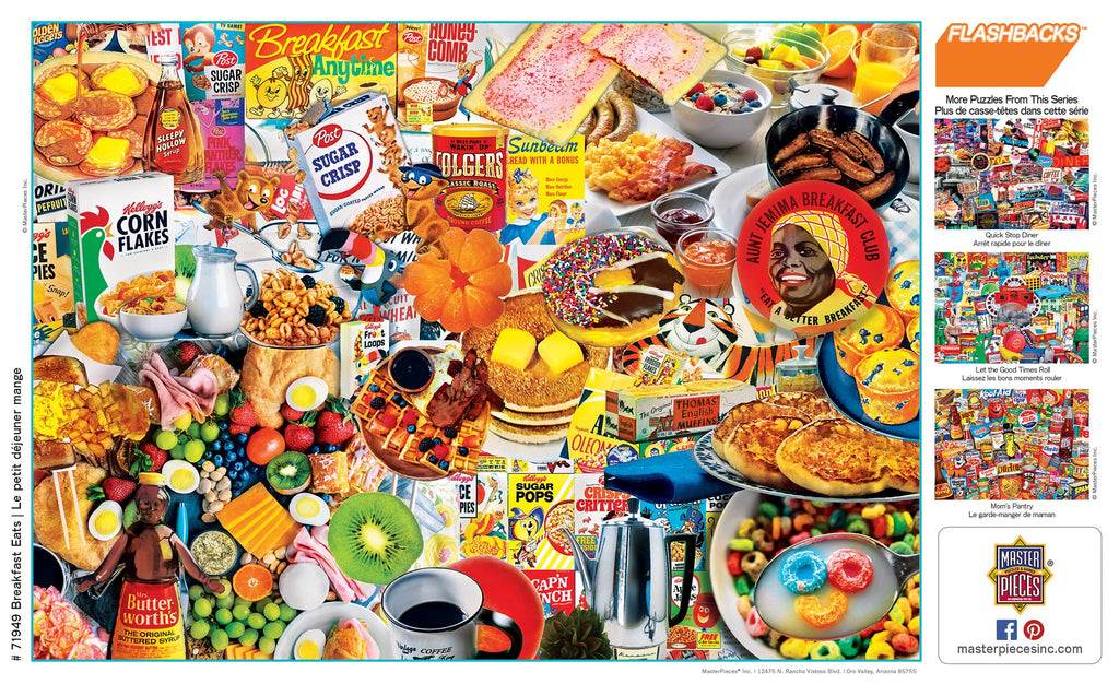 MasterPieces 1000-Piece Jigsaw Puzzle: Breakfast of Champions – Nostalgic Diner Scene