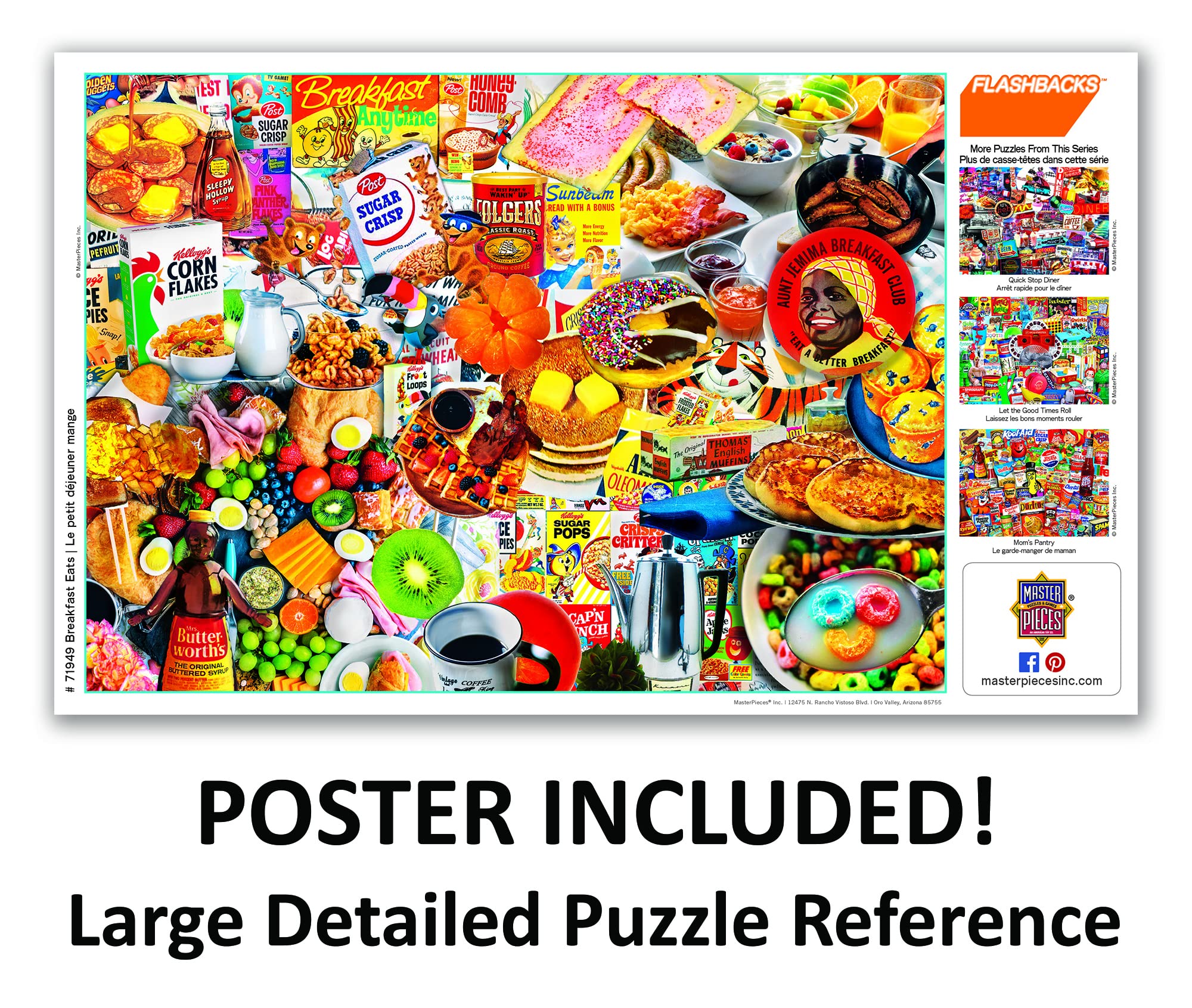 MasterPieces 1000-Piece Jigsaw Puzzle: Breakfast of Champions – Nostalgic Diner Scene