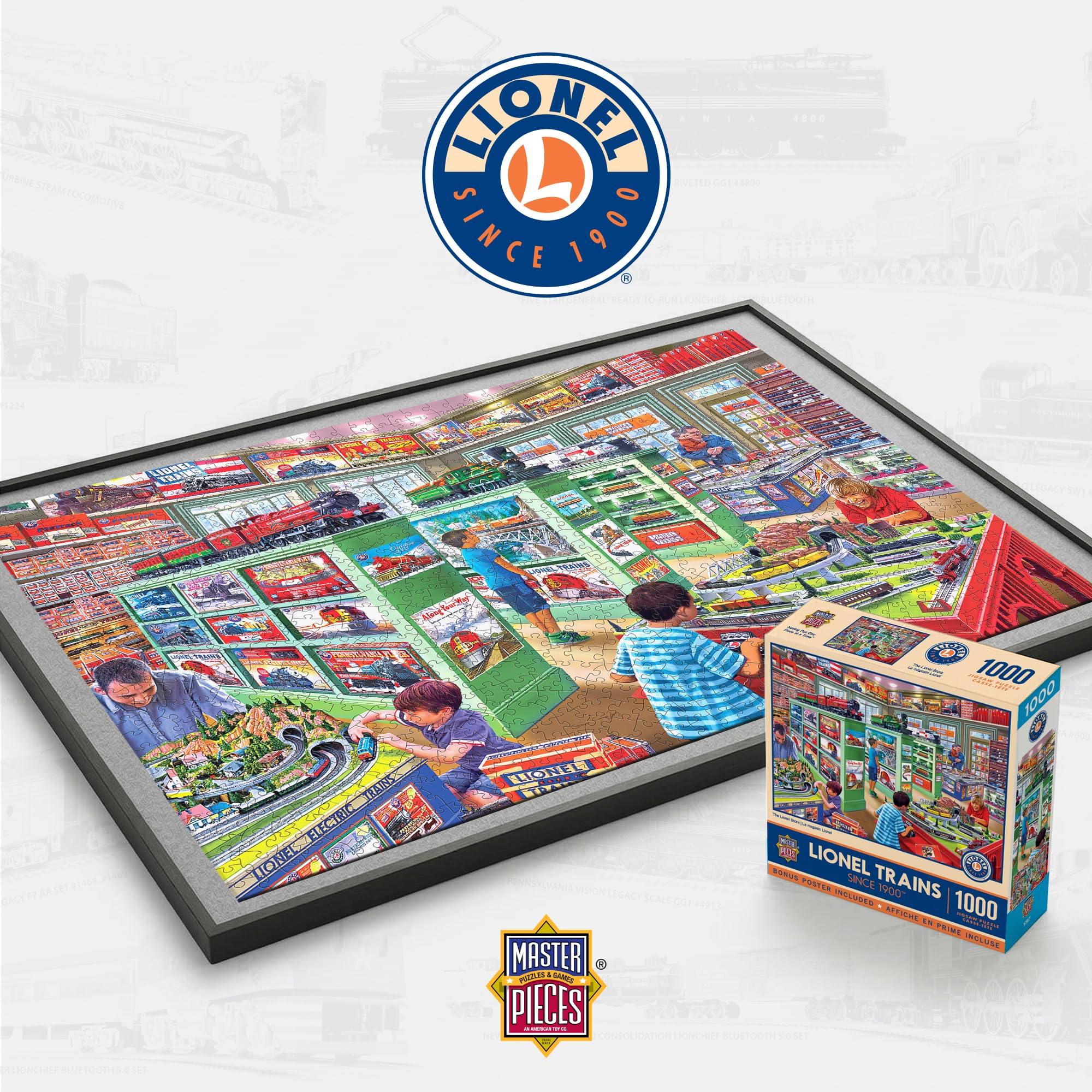MasterPieces 1000-Piece Jigsaw Puzzle: The Lionel Store, 19.25 x 26.75 Inches