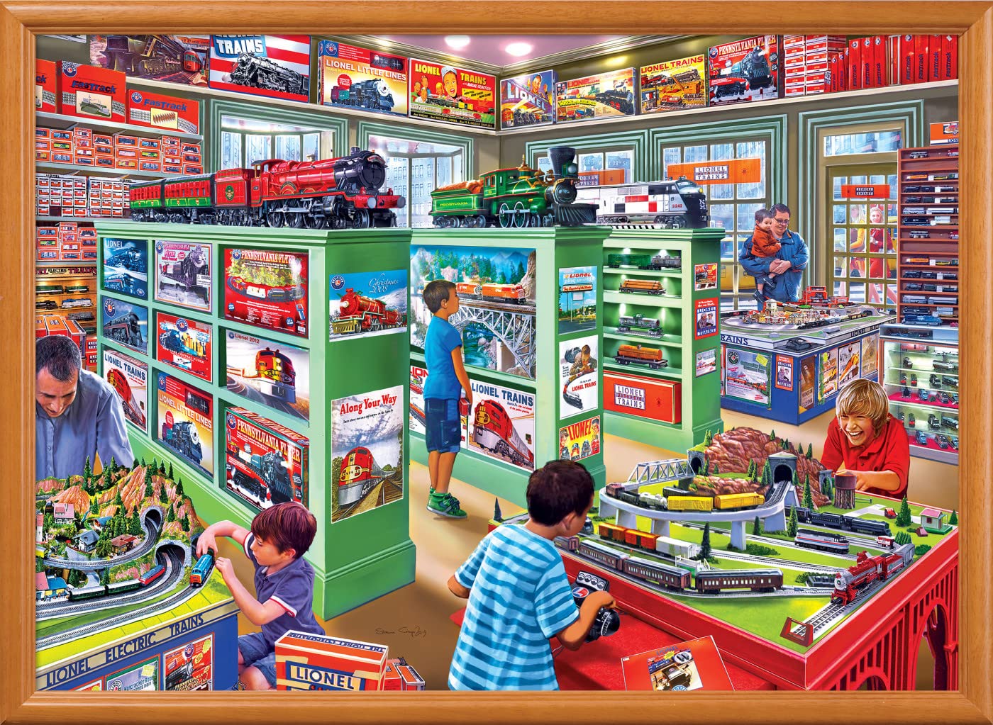MasterPieces 1000-Piece Jigsaw Puzzle: The Lionel Store, 19.25 x 26.75 Inches