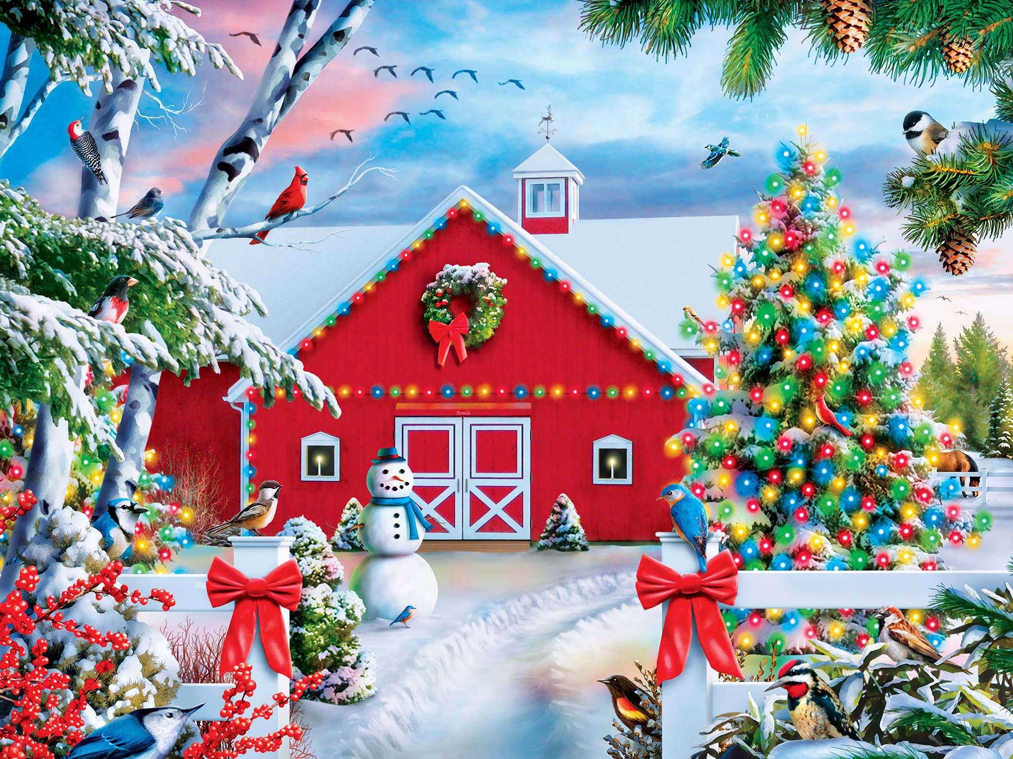MasterPieces 300 Piece EZ Grip Jigsaw Puzzle - Country Christmas - 18x24