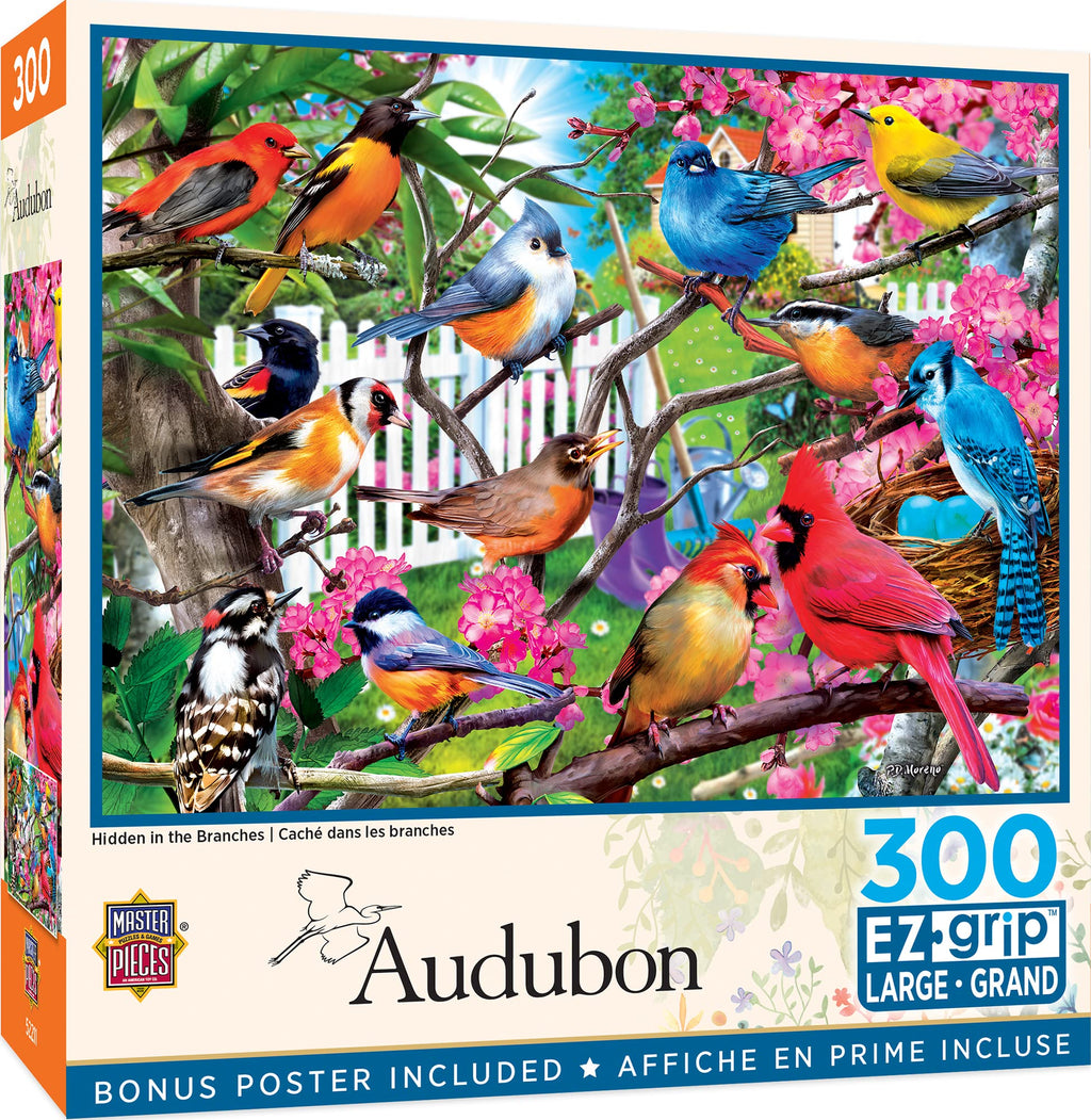 MasterPieces 300-Piece EZ Grip Jigsaw Puzzle - Hidden in the Branches - 18x24