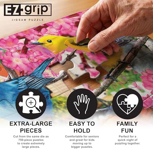 MasterPieces 300-Piece EZ Grip Jigsaw Puzzle - Hidden in the Branches - 18x24