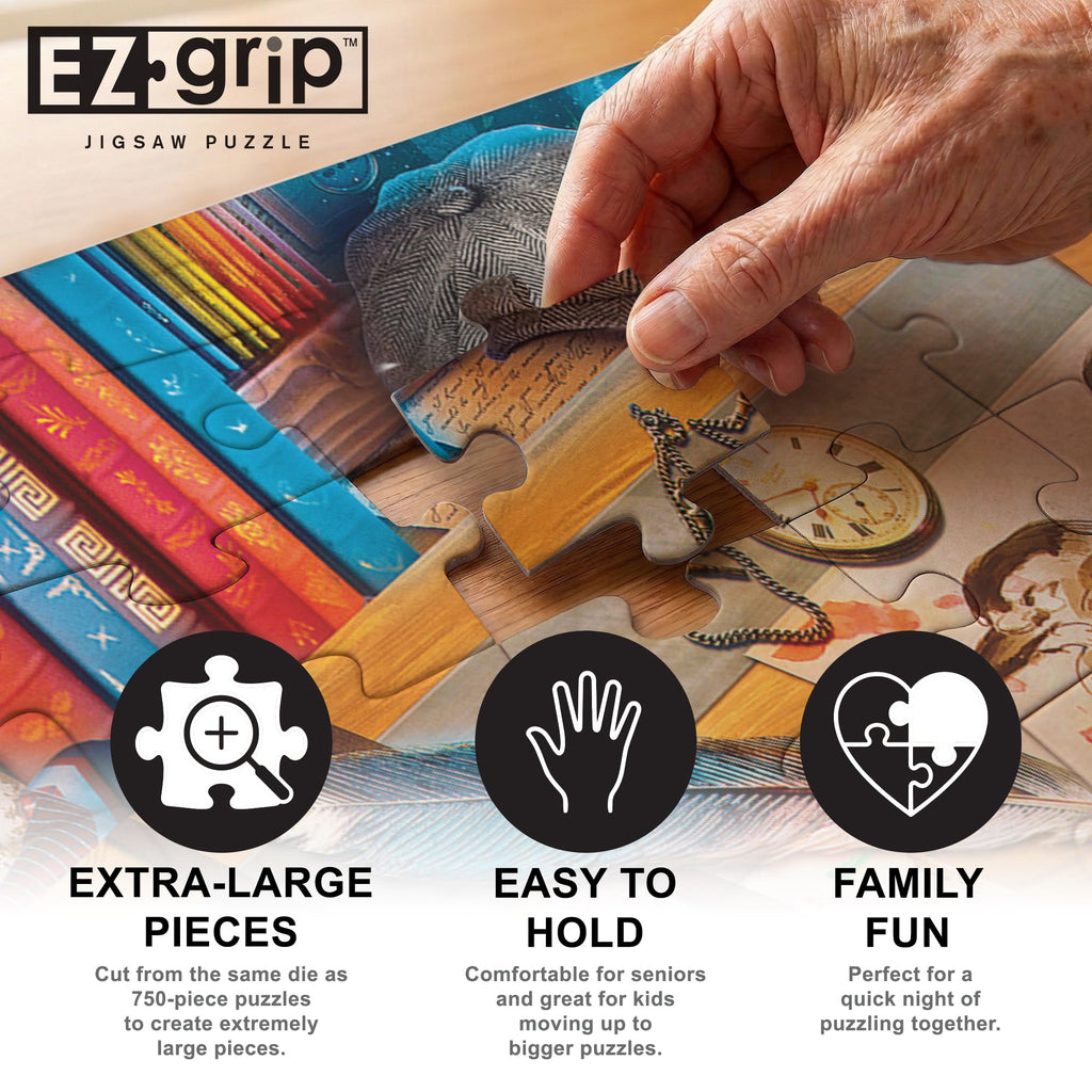 MasterPieces 300 Piece EZ Grip Jigsaw Puzzle – Creative Birding, 18x24 Inches