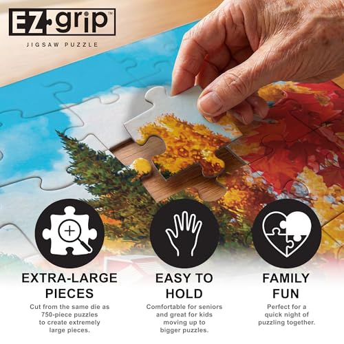 Masterpieces 300-Piece EZ Grip Jigsaw Puzzle – Harvest Breeze – 18x24 Inch