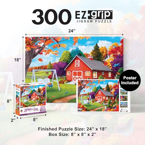 Masterpieces 300-Piece EZ Grip Jigsaw Puzzle – Harvest Breeze – 18x24 Inch