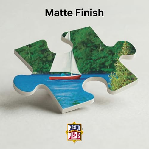Masterpieces 300-Piece EZ Grip Jigsaw Puzzle: Lakeside Memories – Oversized Pieces for Easy Handling