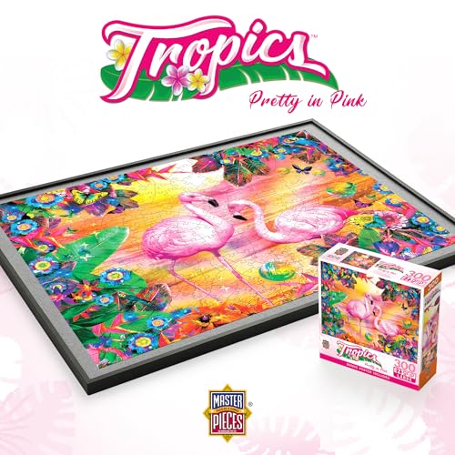 MasterPieces 300 Piece EZ Grip Jigsaw Puzzle – Pretty in Pink (18" x 24")