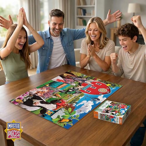 MasterPieces 300 Piece Jigsaw Puzzle – Large EZ Grip Shapes – Welcoming Committee Design – 18x24 Inches – Matte Finish