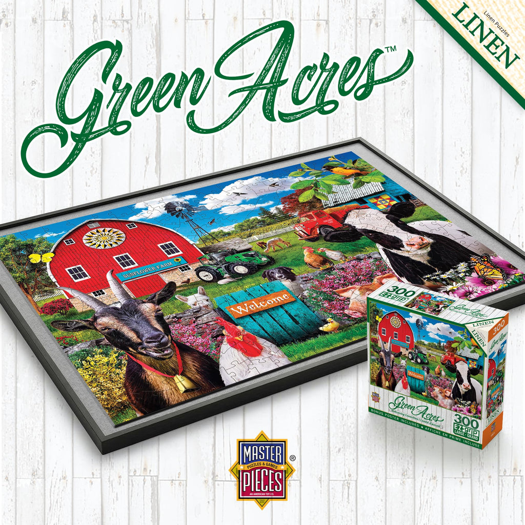 MasterPieces 300 Piece Jigsaw Puzzle – Large EZ Grip Shapes – Welcoming Committee Design – 18x24 Inches – Matte Finish