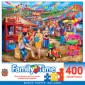 MasterPieces 400 Piece Jigsaw Puzzle - Day At the Fairgrounds - 18x24 Inches - Matte Finish, Random Cut, Eco-Friendly