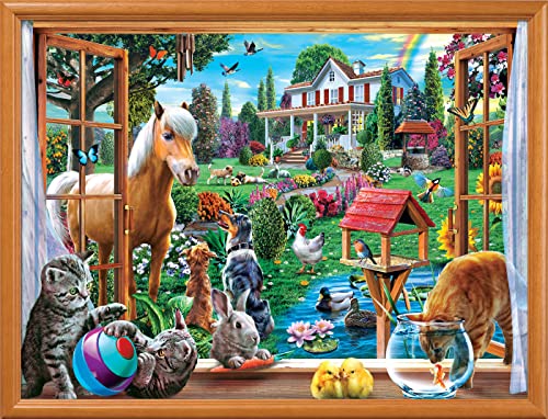 MasterPieces 400 Piece Jigsaw Puzzle – 18x24 Inches, Matte Finish, Random Cut, Eco-Friendly Materials