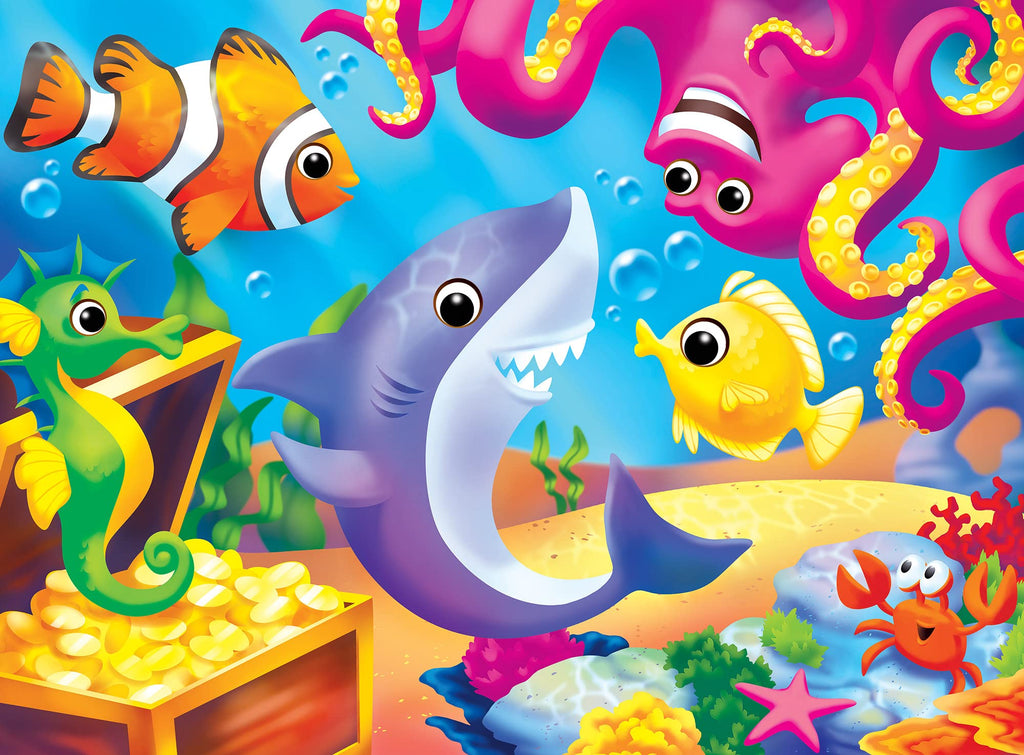 MasterPieces 48-Piece Googly Eyes Lil Shark Jigsaw Puzzle – 19x14 Inches, Recycled Materials, Ages 4+