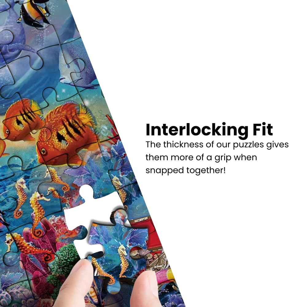 Masterpieces 500-Piece Glow-in-the-Dark Dinosaur Valley Jigsaw Puzzle - 15x21 Inches