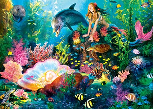 Masterpieces 500 Piece Glow in the Dark Jigsaw Puzzle – Secrets of the Deep – 15x21 Inch