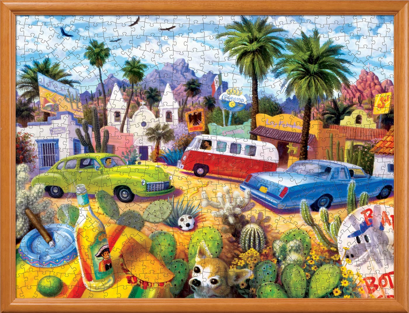 MasterPieces 550-Piece Jigsaw Puzzle 'The Other Side of The Border' – 18x24 Inch Art by Stephen Morath