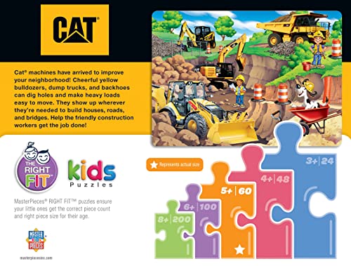 MasterPieces 60-Piece CAT Quarry Jigsaw Puzzle for Kids Ages 5+