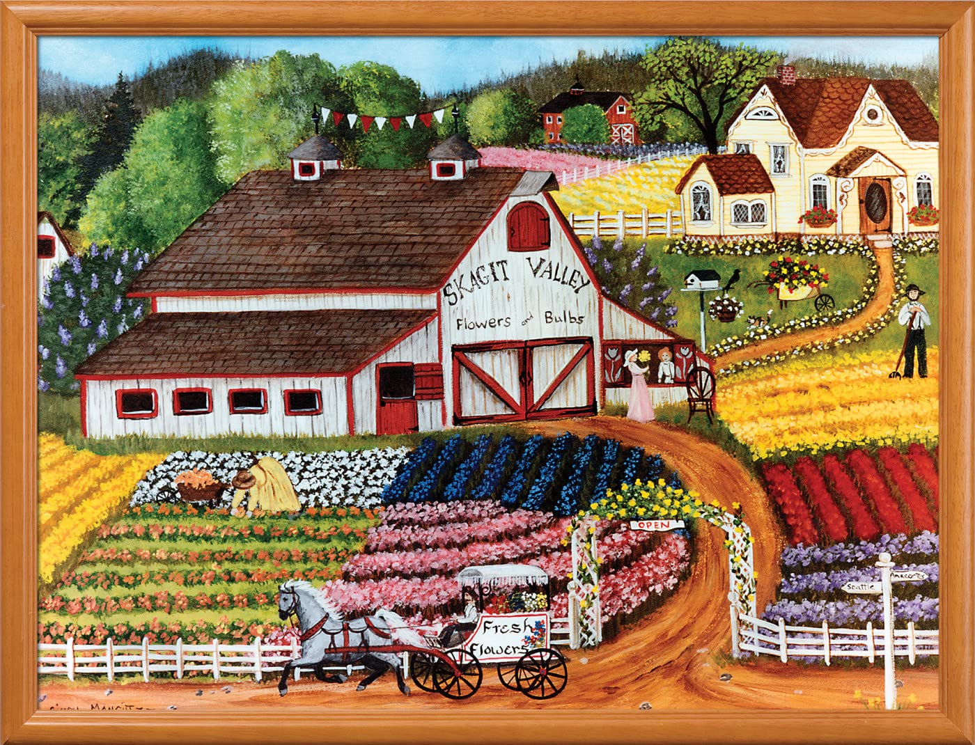 MasterPieces 750-Piece Fresh Flowers Jigsaw Puzzle | 18x24 Inches | Matte Finish & Random Cut