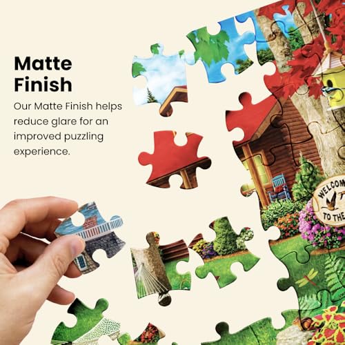 Masterpieces 750 Piece Jigsaw Puzzle for Adults and Kids – Flying to Flower Farm – 18x24 Inches