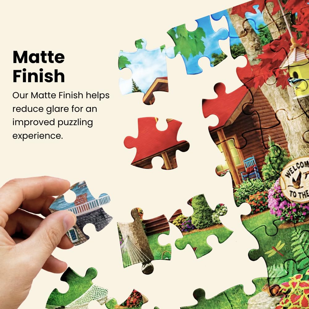 Masterpieces 750 Piece Jigsaw Puzzle for Adults and Kids – Flying to Flower Farm – 18x24 Inches