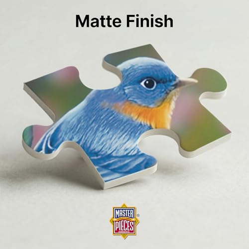 MasterPieces Audubon Songbird Collage 300-Piece EZGrip Puzzle – Matte Finish, Recycled Materials